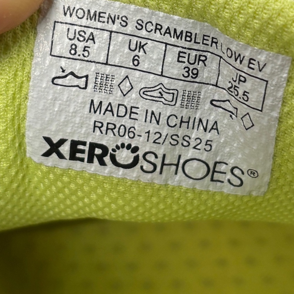 Xero Shoes Scrambler Low EV Women’s 8.5 Barefoot Trail Running Shoes Michelin So - Picture 11 of 12
